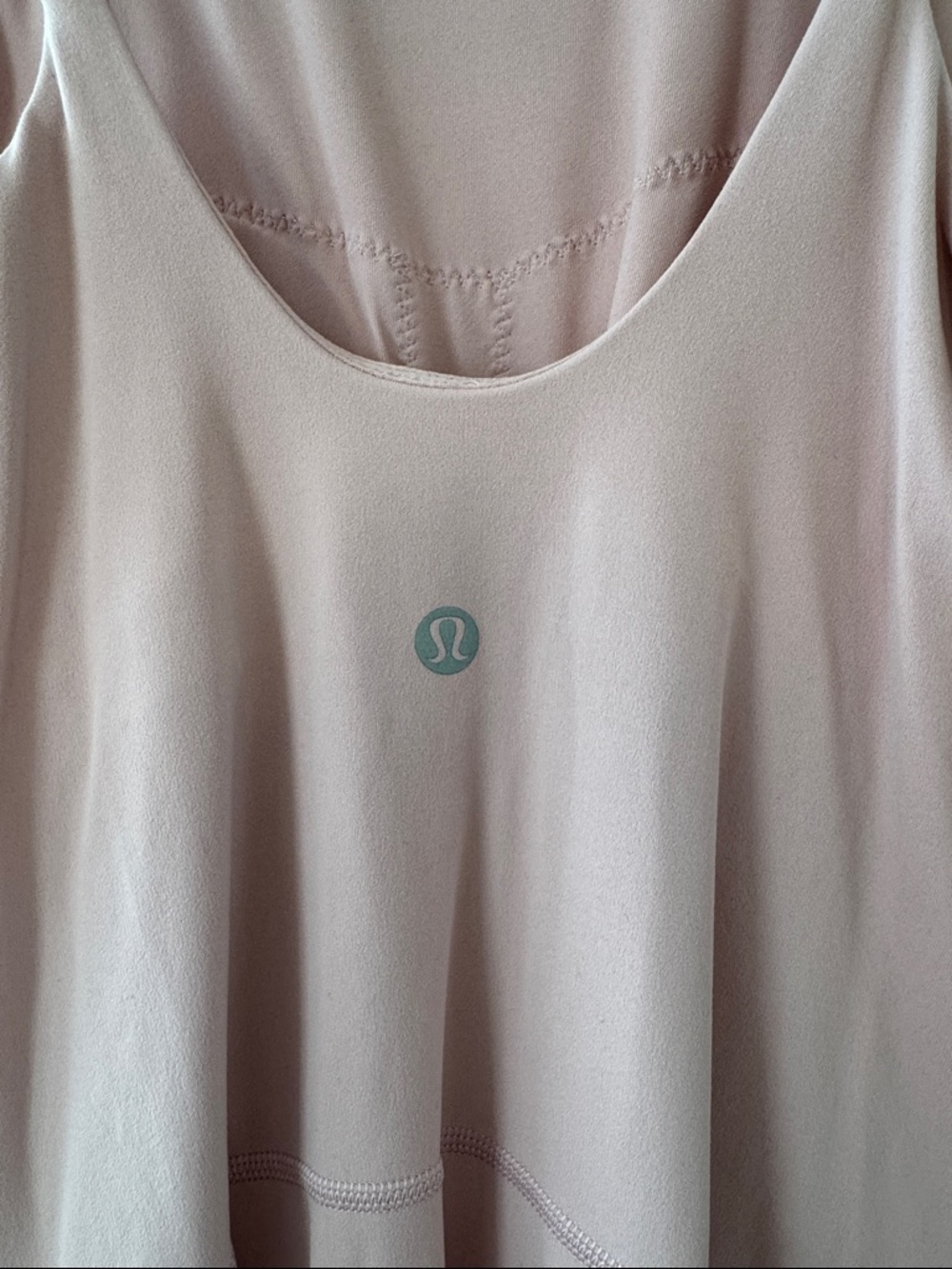 Lululemon Align High-Neck Dress *Light Support, A/B Cup Pink Haze Size 6 - Picture 4 of 11